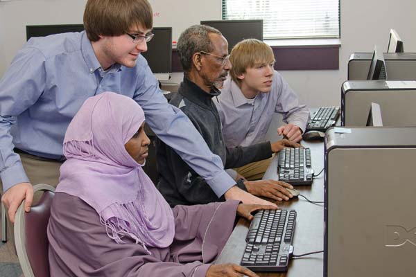 IT students helping Somalis