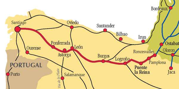 El Camino map