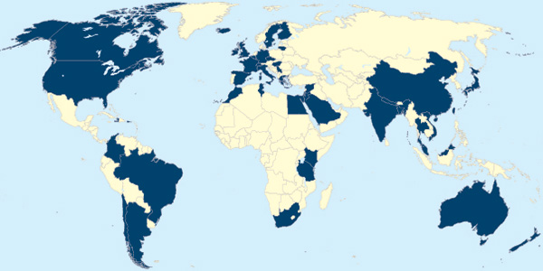 alumni world map